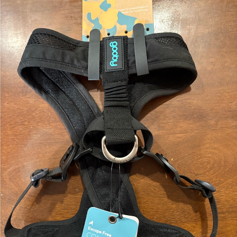 Gooby Dog Harness Comfort X One Black Large